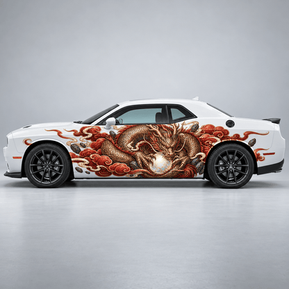 Embervault Keeper | Japanese Dragon Automotive Decal | Instawraps