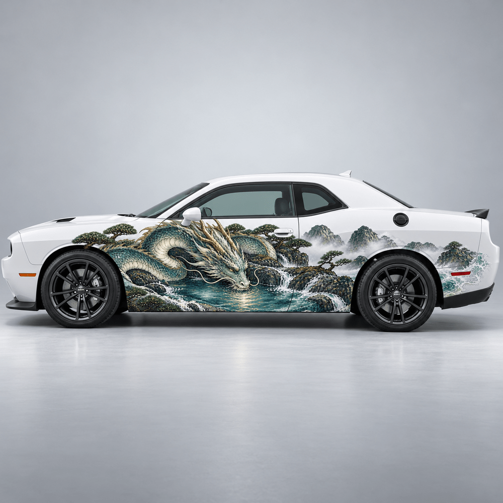 Stillwater Crown | Japanese Dragon Automotive Decal | Instawraps