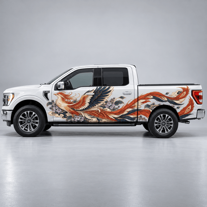 Cloudwoven Plume | Japanese Phoenix Automotive Decal | Instawraps