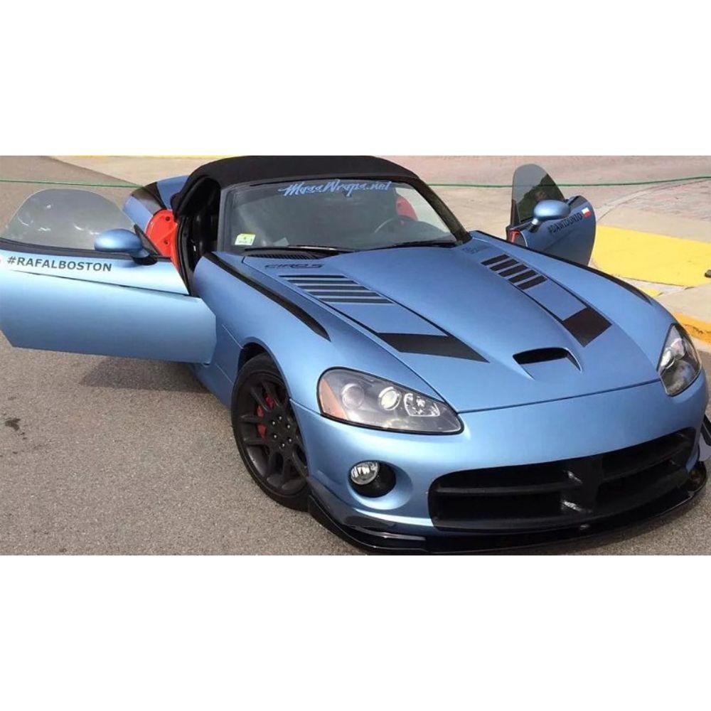 AVERY DENNISON SW900 SUPREME MATTE FROSTY BLUE METALLIC VINYL WRAP | SW900-643-M