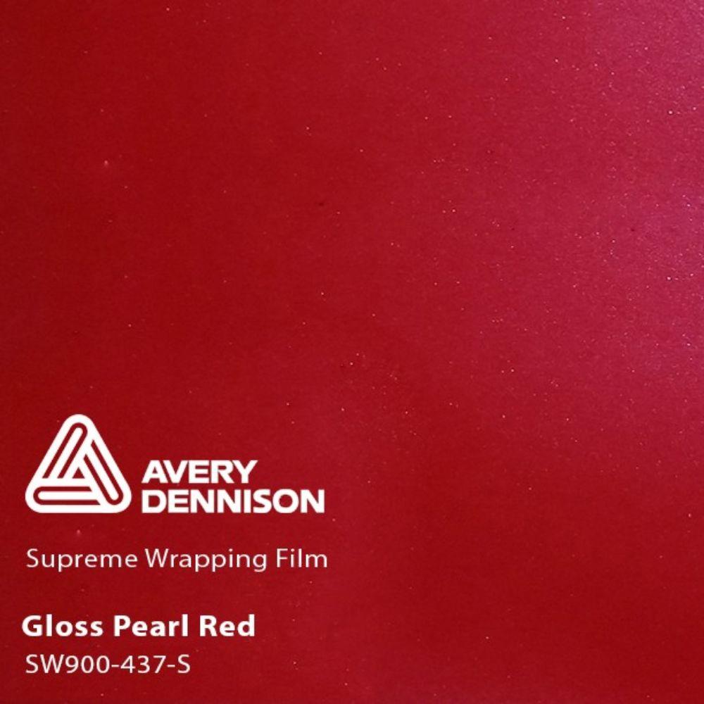 AVERY DENNISON SW900 SUPREME GLOSS RED PEARL VINYL WRAP | SW900-437-S