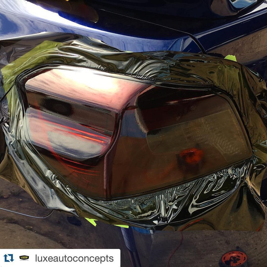 VVIVID VINYL DARK SMOKE AIR-TINT (ARMOR PPF) HEADLIGHT TINT (DRY APPLICATION)
