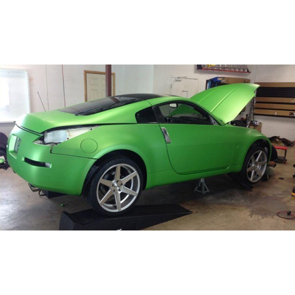 AVERY DENNISON SW900 SUPREME MATTE GREEN APPLE METALLIC VINYL WRAP | SW900-745-M