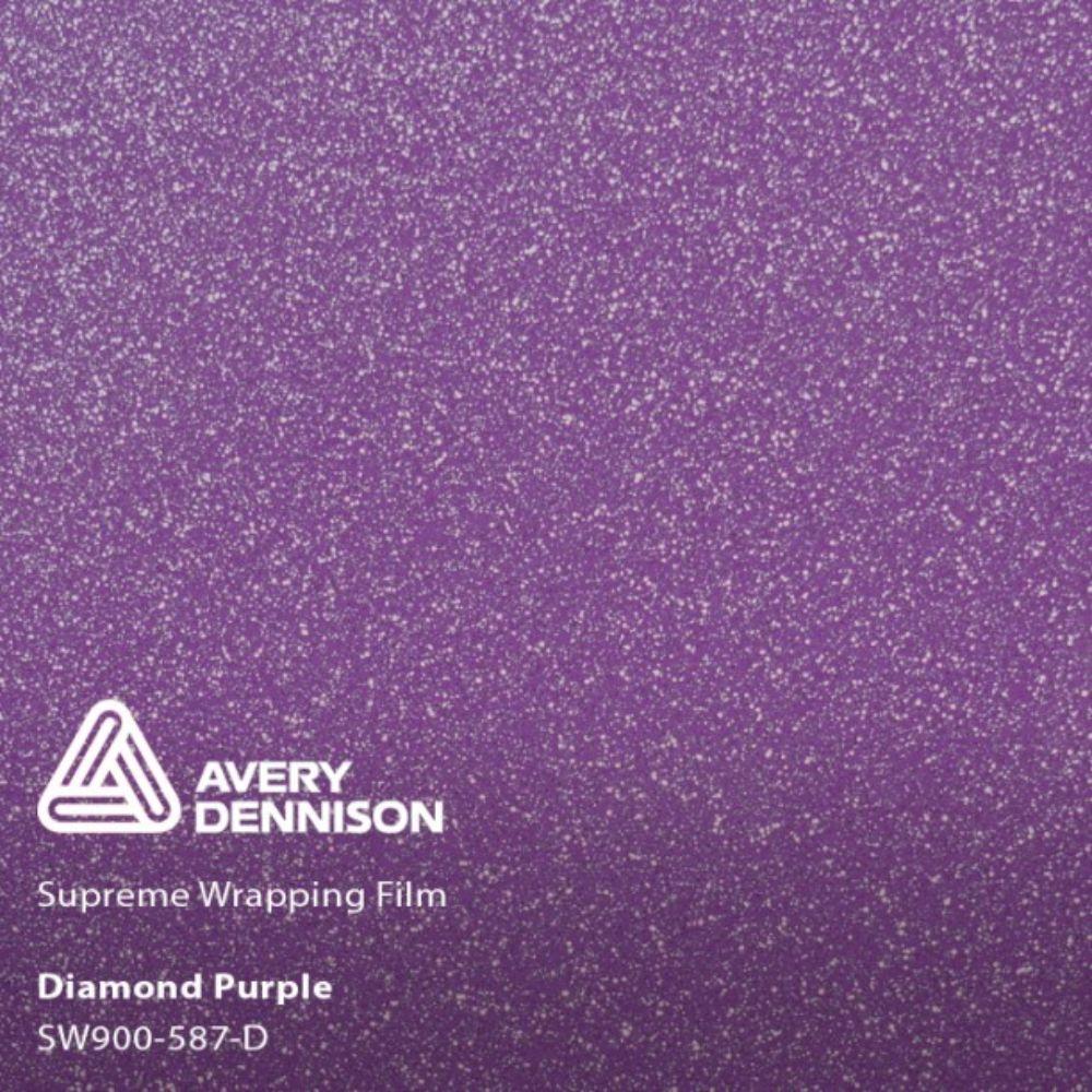 AVERY DENNISON SW900 SUPREME GLOSS PURPLE DIAMOND VINYL WRAP | SW900-587-D