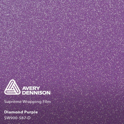AVERY DENNISON SW900 SUPREME GLOSS PURPLE DIAMOND VINYL WRAP | SW900-587-D