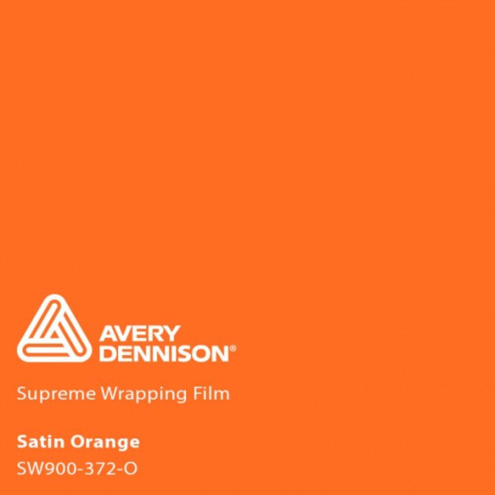 AVERY DENNISON SW900 SUPREME SATIN ORANGE VINYL WRAP | SW900-372-O