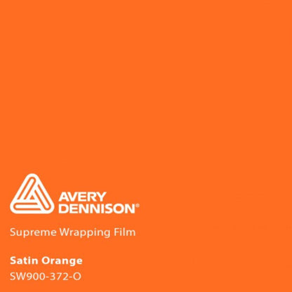 AVERY DENNISON SW900 SUPREME SATIN ORANGE VINYL WRAP | SW900-372-O