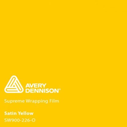AVERY DENNISON SW900 SUPREME SATIN YELLOW VINYL WRAP | SW900-226-O