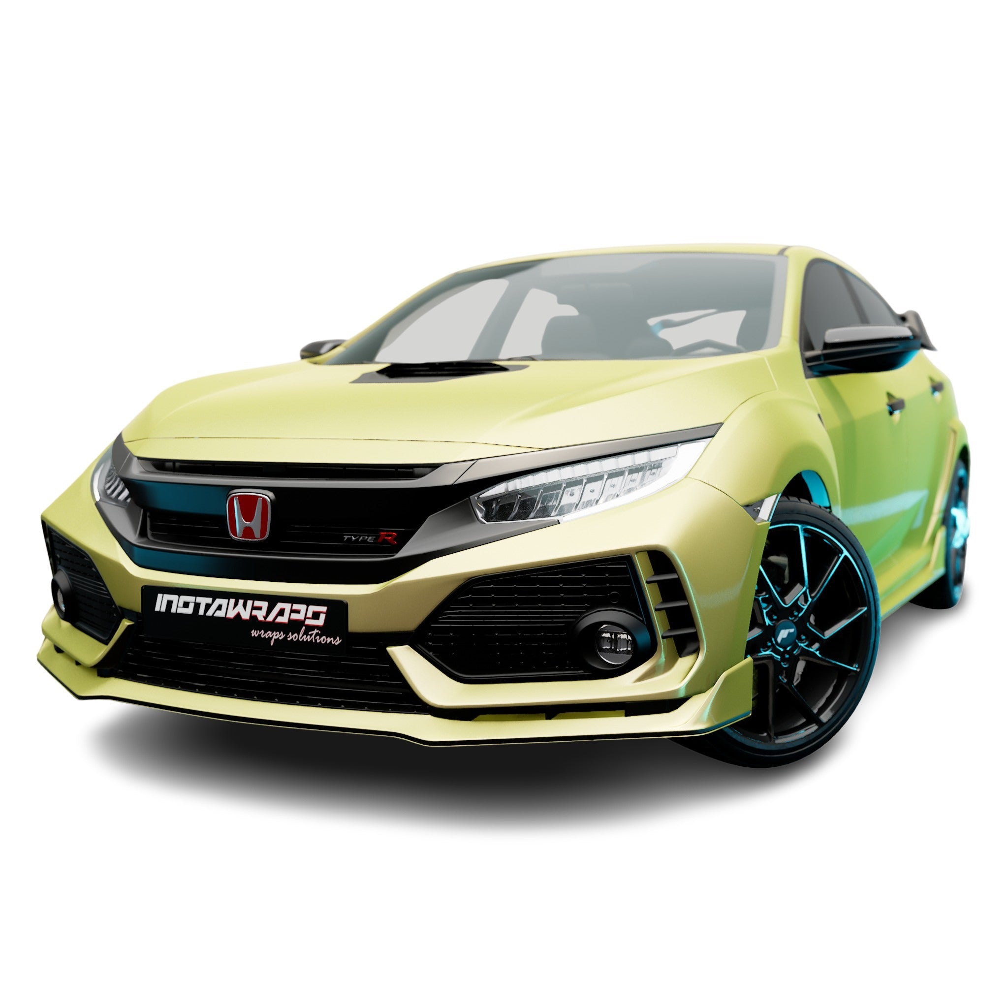 AVERY DENNISON SW900 SUPREME MATTE YELLOW GREEN METALLIC VINYL WRAP | SW900-243-M