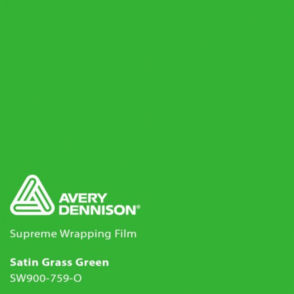 AVERY DENNISON SW900 SUPREME SATIN GRASS GREEN VINYL WRAP | SW900-759-O