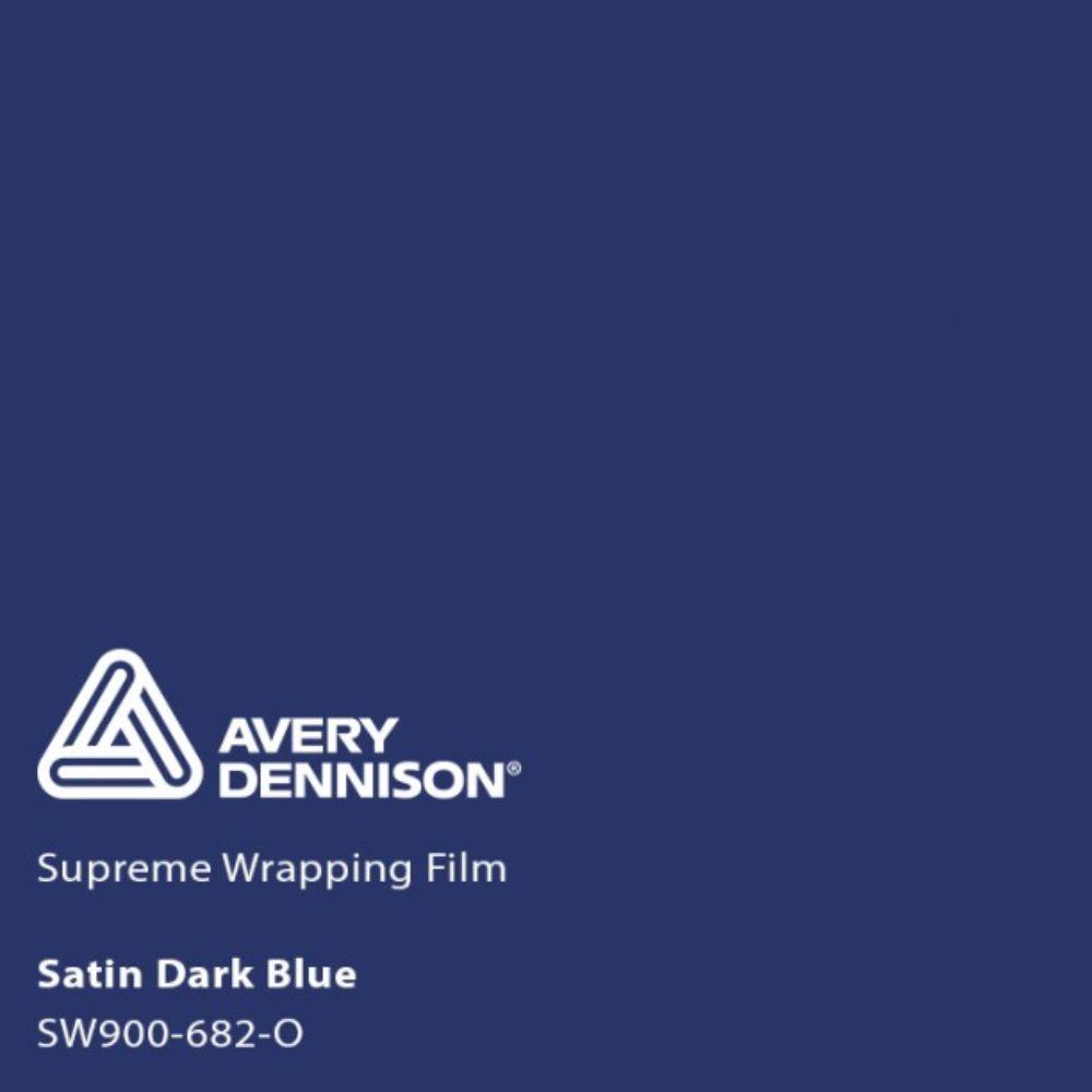 AVERY DENNISON SW900 SUPREME SATIN DARK BLUE VINYL WRAP | SW900-682-O