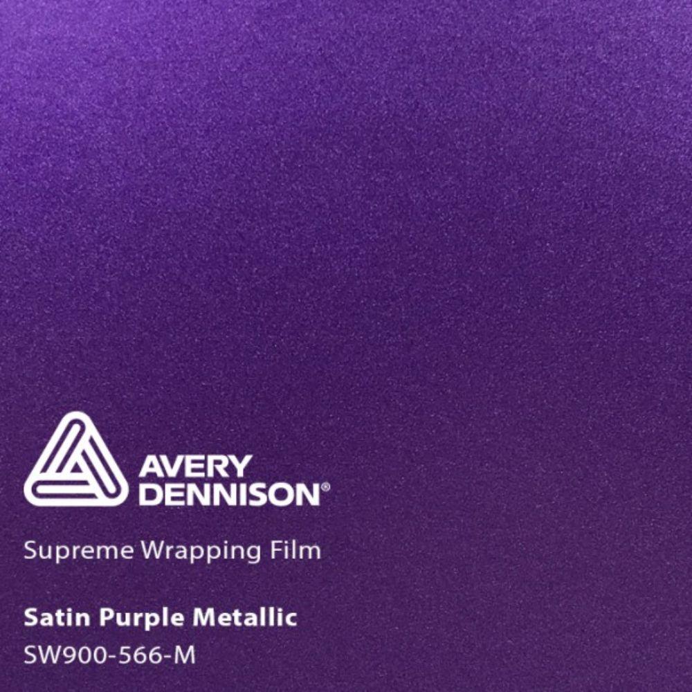 AVERY DENNISON SW900 SUPREME SATIN PURPLE METALLIC VINYL WRAP | SW900-566-M