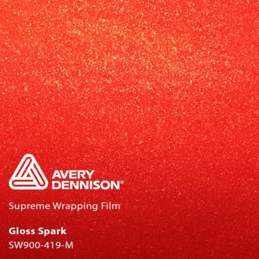 AVERY DENNISON SW900 SUPREME GLOSS METALLIC SPARK VINYL WRAP | SW900-419-M