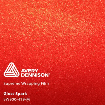 AVERY DENNISON SW900 SUPREME GLOSS METALLIC SPARK VINYL WRAP | SW900-419-M