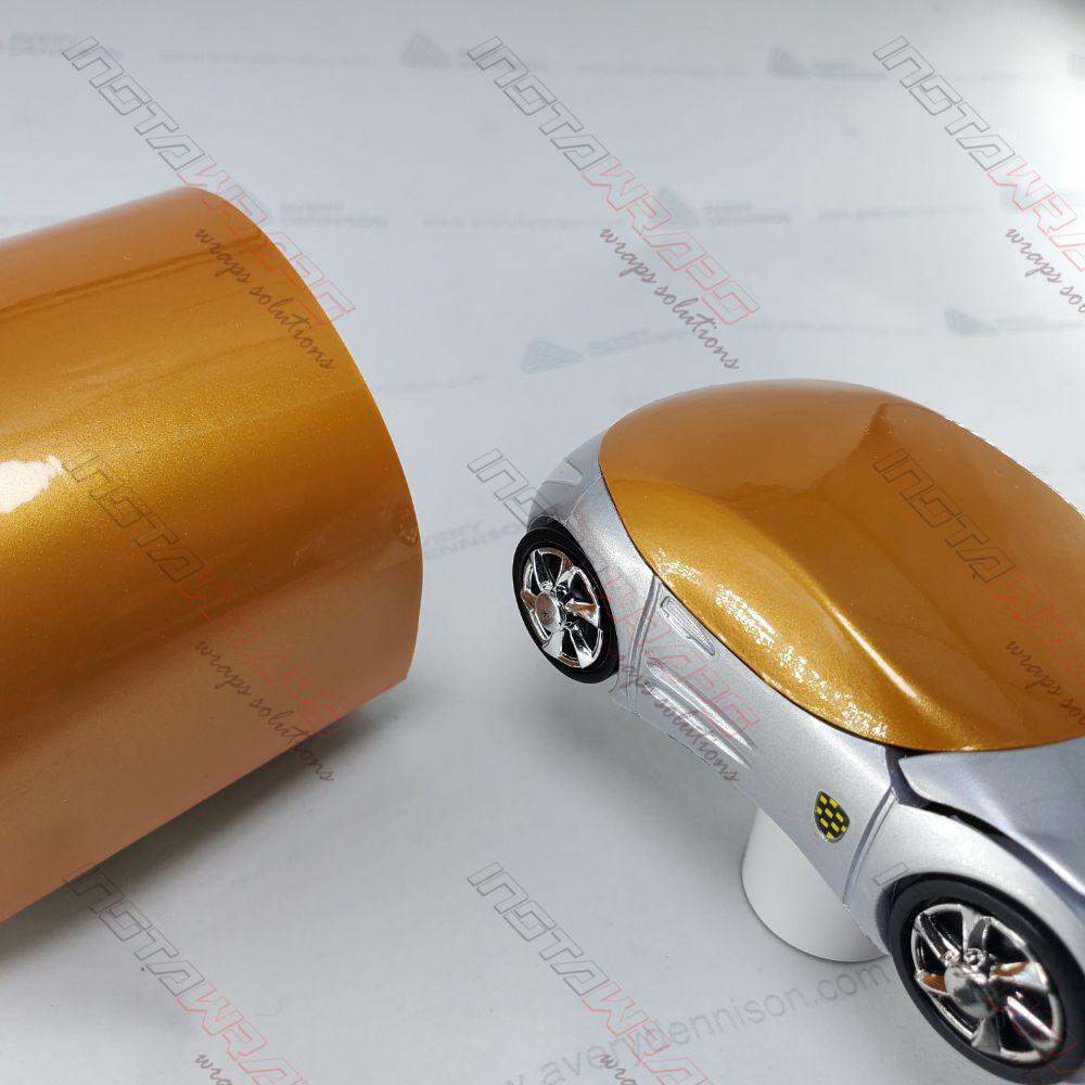 AVERY DENNISON SW900 SUPREME GLOSS PEARL GOLD ORANGE VINYL WRAP | SW900-326-S