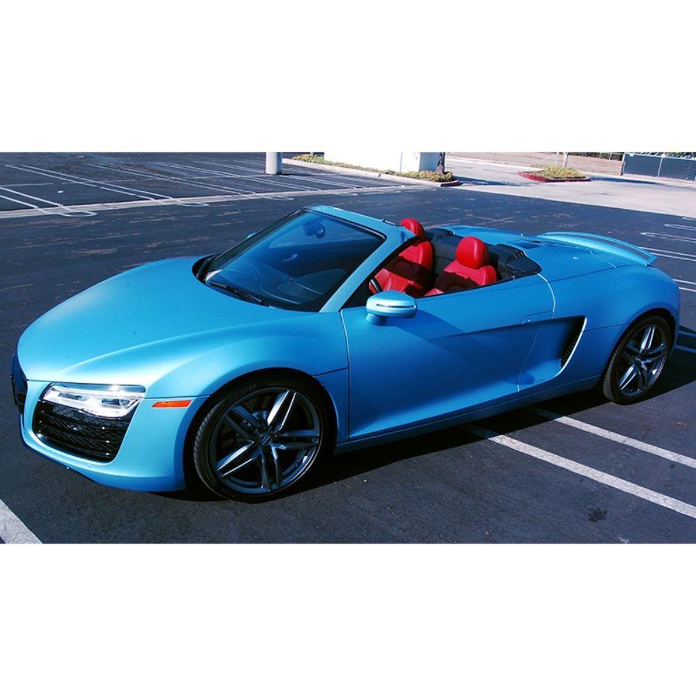 AVERY DENNISON SW900 SUPREME MATTE FROSTY BLUE METALLIC VINYL WRAP | SW900-643-M