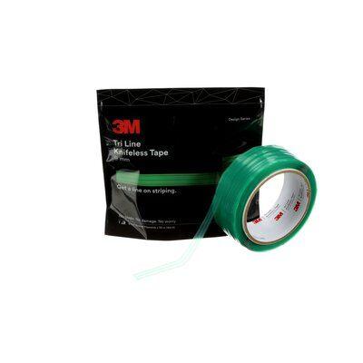 3M TRI LINE KNIFELESS TAPE, GREEN, 9 MM x 50 M