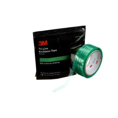 3M TRI LINE KNIFELESS TAPE, GREEN, 9 MM x 50 M