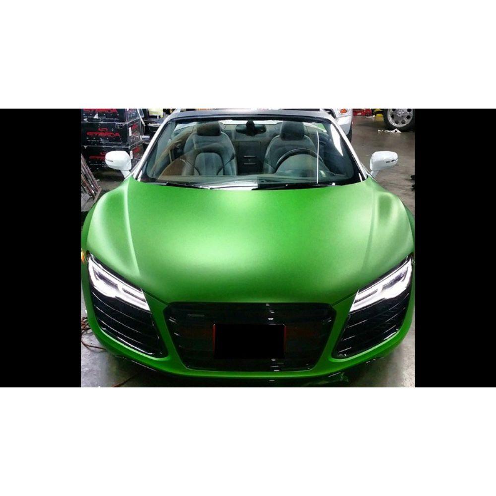 AVERY DENNISON SW900 SUPREME MATTE GREEN APPLE METALLIC VINYL WRAP | SW900-745-M