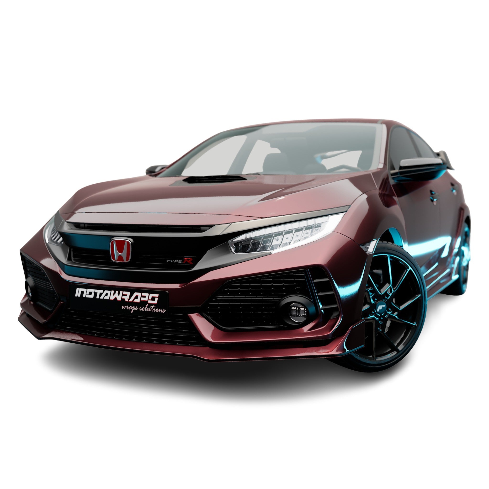 AVERY DENNISON SW900 SUPREME GLOSS PASSION RED METALLIC VINYL WRAP | SW900-448-S