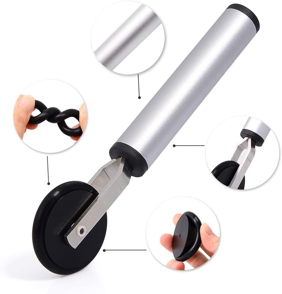VINYL & WINDOW TINT SOFT RUBBER ROLLER APPLICATOR - COMTOUR SQUEEGEE WITH PORTABLE HANDLE