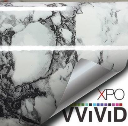 VVIVID VINYL WHITE BLACK-VEINED MARBLE ARCHITECTURAL FILM