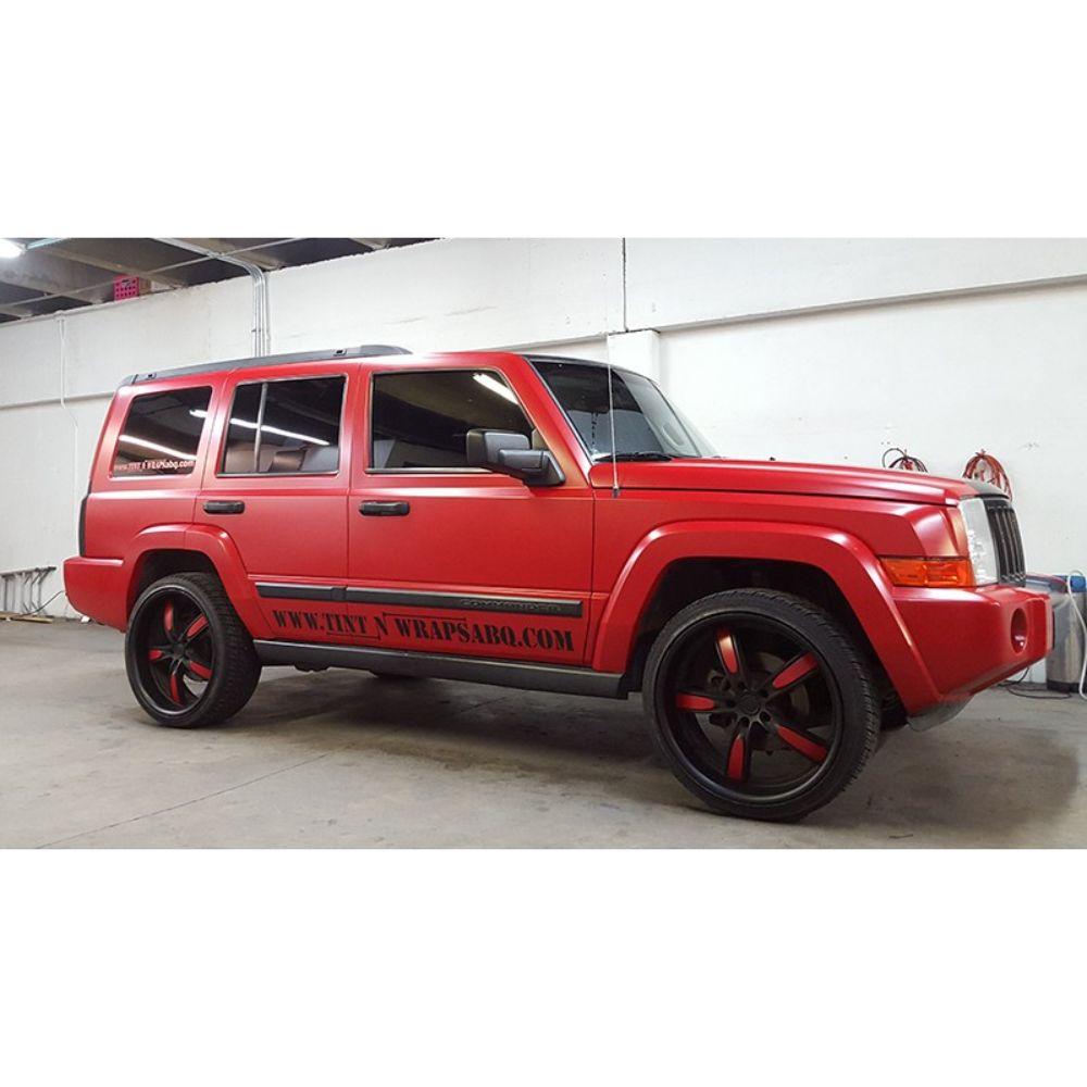 AVERY DENNISON SW900 SUPREME SATIN CARMINE RED VINYL WRAP | SW900-438-O