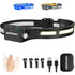 SUPER BRIGHT HEADLAMP FLASHLIGHT WITH MOTION SENSOR | WATERPROOF 1500 LUMENS