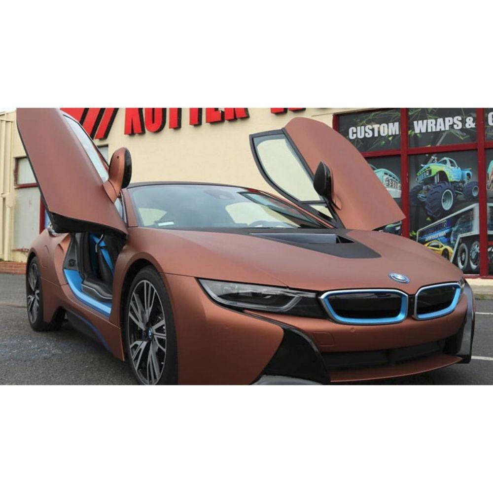 AVERY DENNISON SW900 SUPREME MATTE BROWN METALLIC VINYL WRAP | SW900-954-M