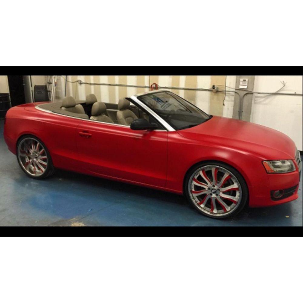 AVERY DENNISON SW900 SUPREME SATIN CARMINE RED VINYL WRAP | SW900-438-O