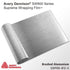 AVERY DENNISON SW900 SUPREME BRUSHED ALUMINUM METALLIC VINYL WRAP | SW900-812-X