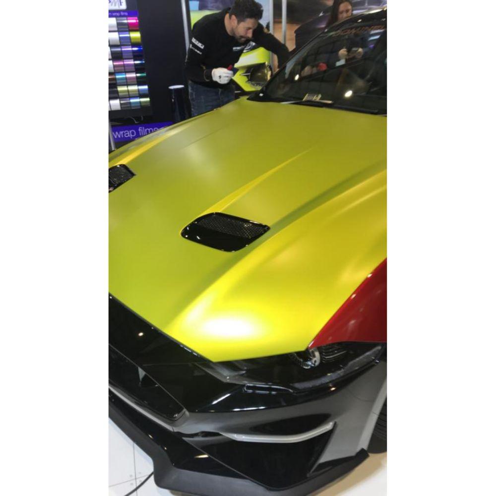 KPMF K75400 SERIES MATTE ICED YELLOW TITANIUM METALLIC VINYL WRAP | K75534