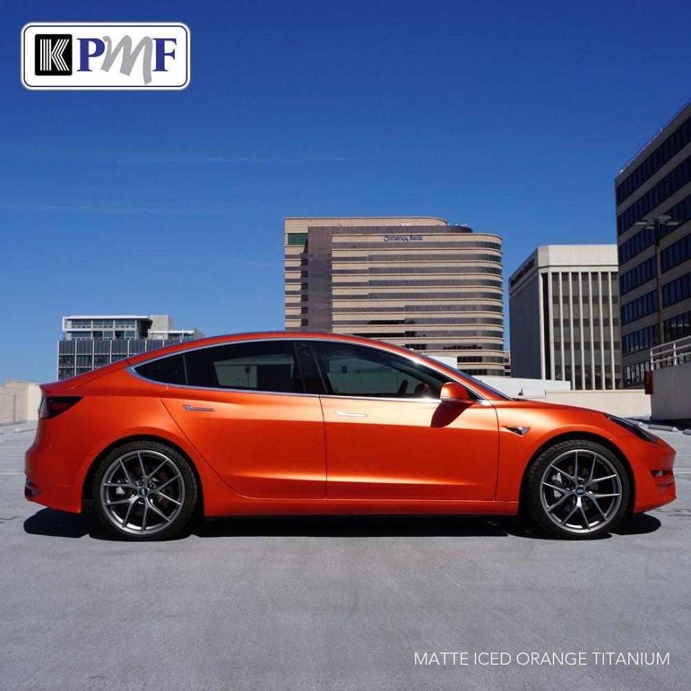 KPMF K75400 SERIES MATTE ICED ORANGE TITANIUM VINYL WRAP | K75502