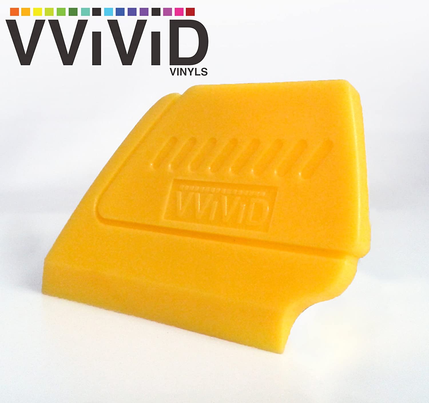 VVIVID YELLOW FIBE-EDGE DETAILER - 2" CONTOUR WRAPS SQUEEGEE APPLICATOR