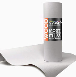 VVIVID VINYL UNICORN WHITE WOOD ARCHITECTURAL FILM | V136