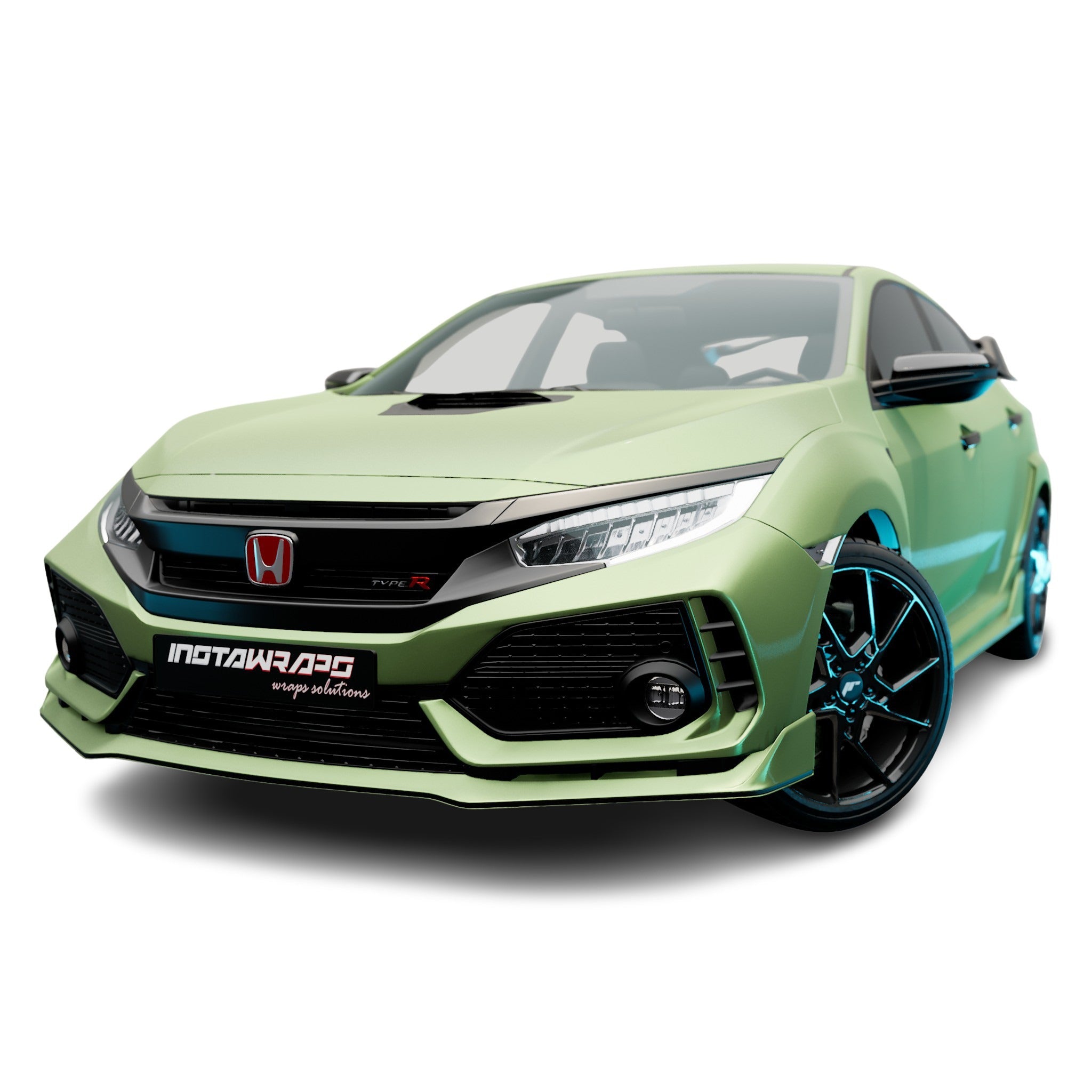 AVERY DENNISON SW900 SUPREME MATTE GREEN APPLE METALLIC VINYL WRAP | SW900-745-M