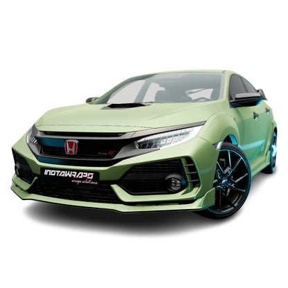 AVERY DENNISON SW900 SUPREME MATTE GREEN APPLE METALLIC VINYL WRAP | SW900-745-M