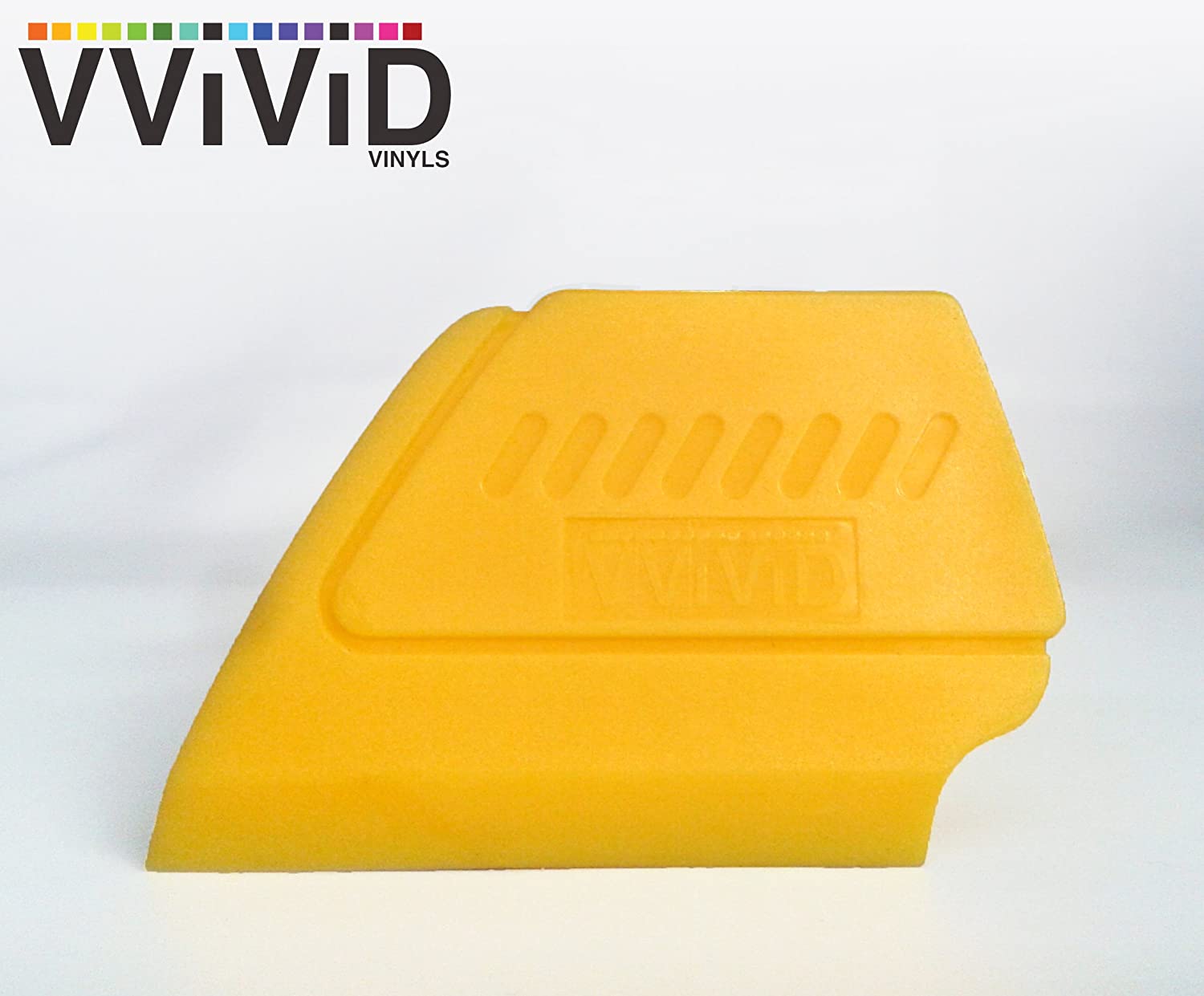 VVIVID YELLOW FIBE-EDGE DETAILER - 2" CONTOUR WRAPS SQUEEGEE APPLICATOR