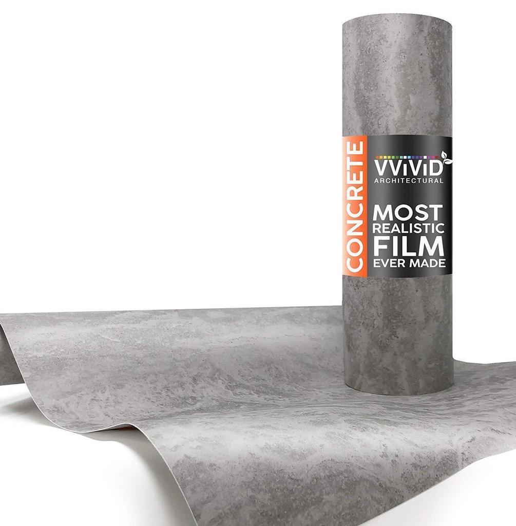 VVIVID VINYL GRAY CONCRETE ARCHITECTURAL FILM