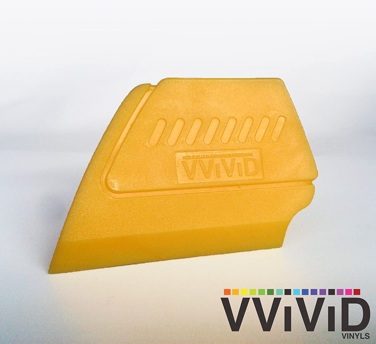 VVIVID YELLOW FIBE-EDGE DETAILER - 2" CONTOUR WRAPS SQUEEGEE APPLICATOR