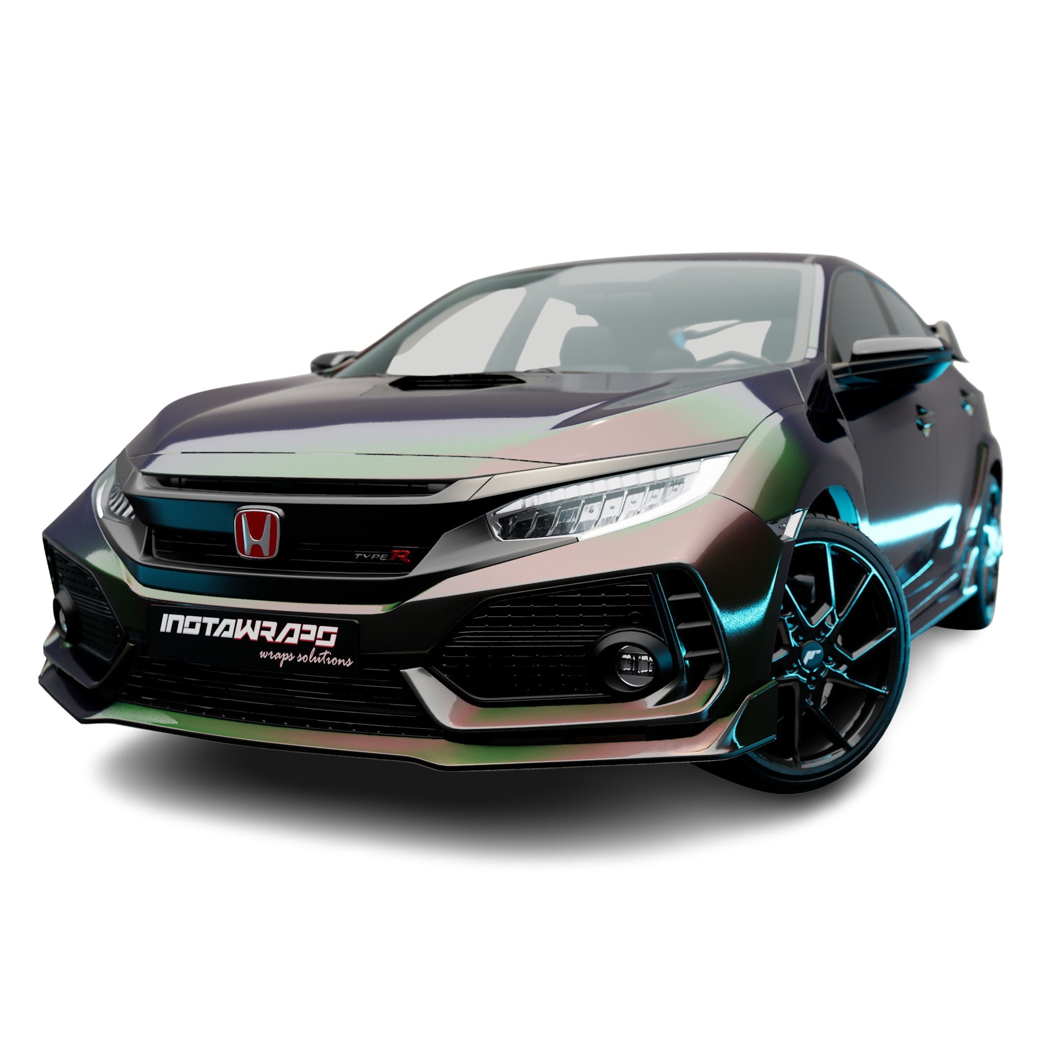 AVERY DENNISON SW900 SUPREME GLOSS METALLIC PRISMATIC GRAY VINYL WRAP | SW900-879-M