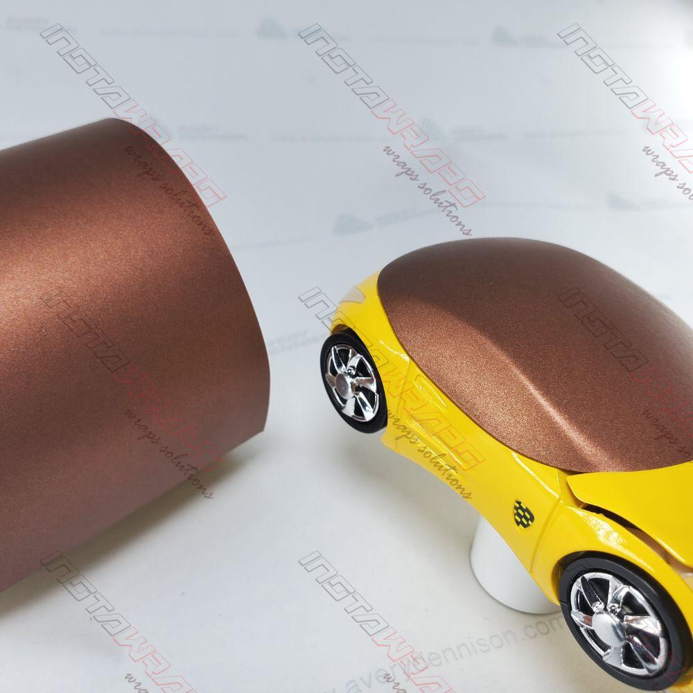 AVERY DENNISON SW900 SUPREME MATTE BROWN METALLIC VINYL WRAP | SW900-954-M