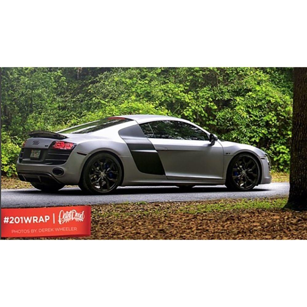 AVERY DENNISON SW900 SUPREME BRUSHED TITANIUM METALLIC VINYL WRAP | SW900-802-X