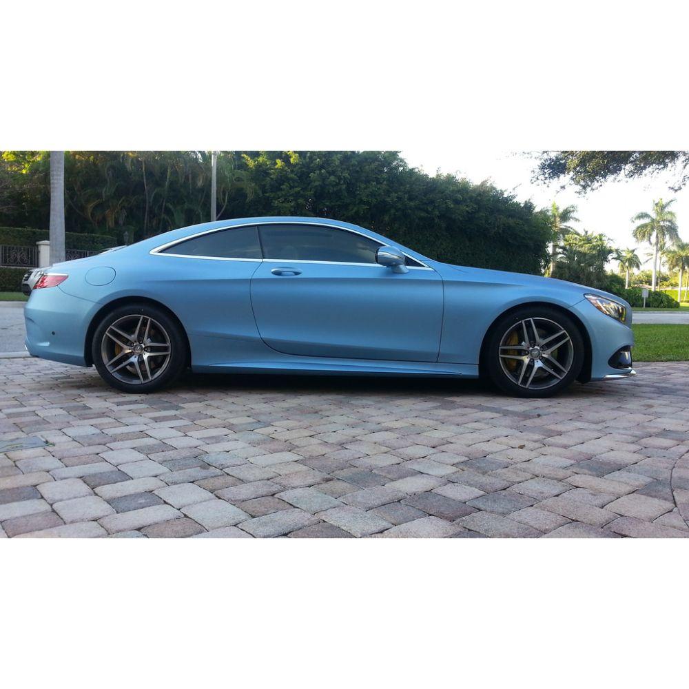 AVERY DENNISON SW900 SUPREME MATTE FROSTY BLUE METALLIC VINYL WRAP | SW900-643-M