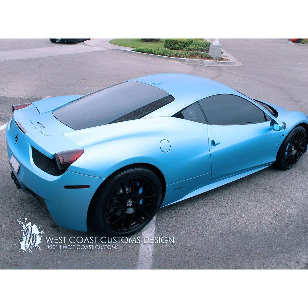AVERY DENNISON SW900 SUPREME MATTE FROSTY BLUE METALLIC VINYL WRAP | SW900-643-M