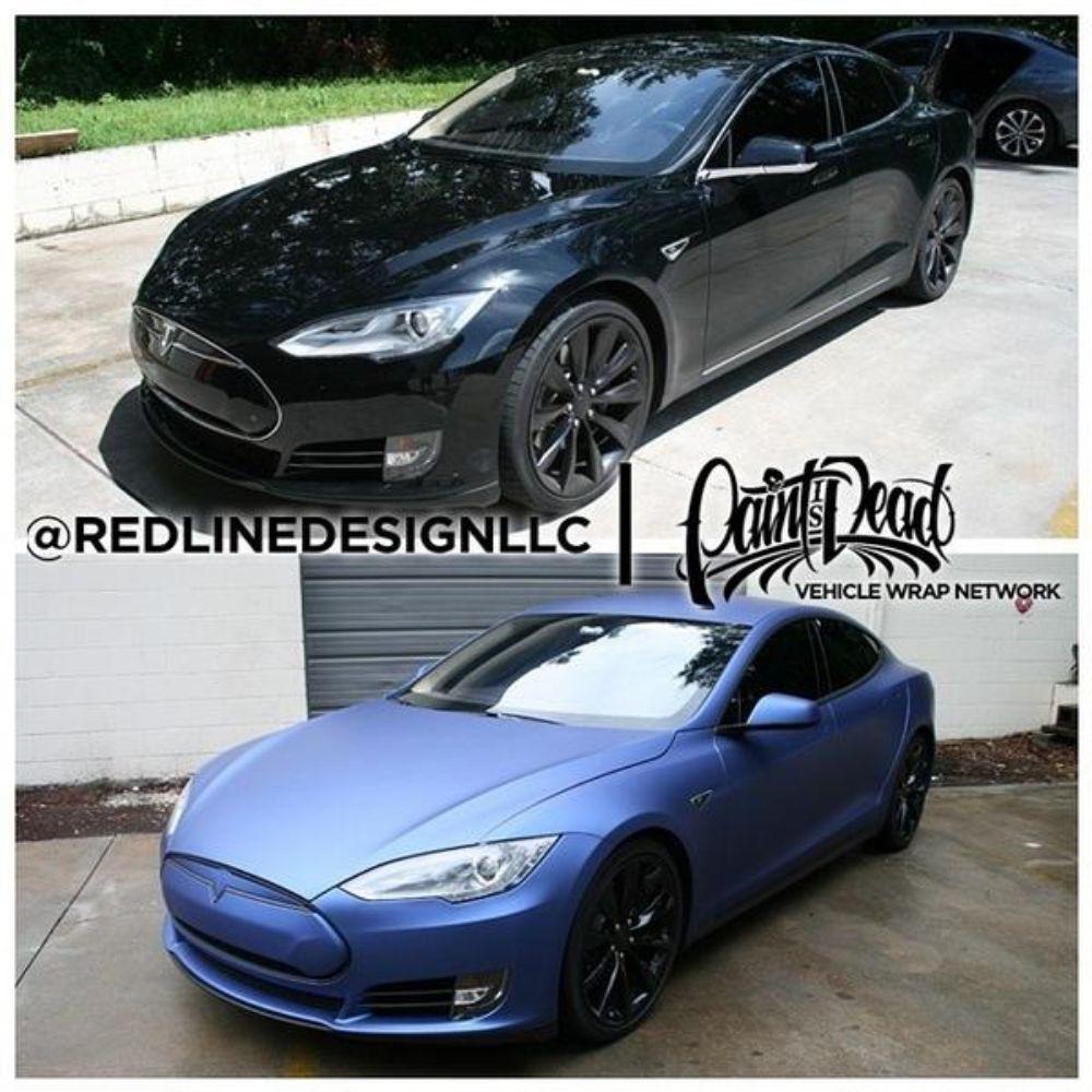 AVERY DENNISON SW900 SUPREME MATTE BRILLIANT BLUE METALLIC VINYL WRAP | SW900-671-M