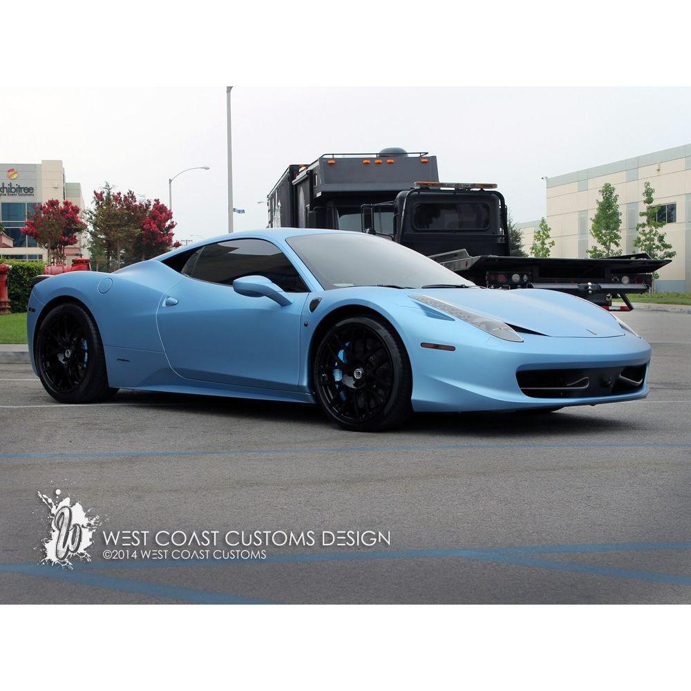 AVERY DENNISON SW900 SUPREME MATTE FROSTY BLUE METALLIC VINYL WRAP | SW900-643-M