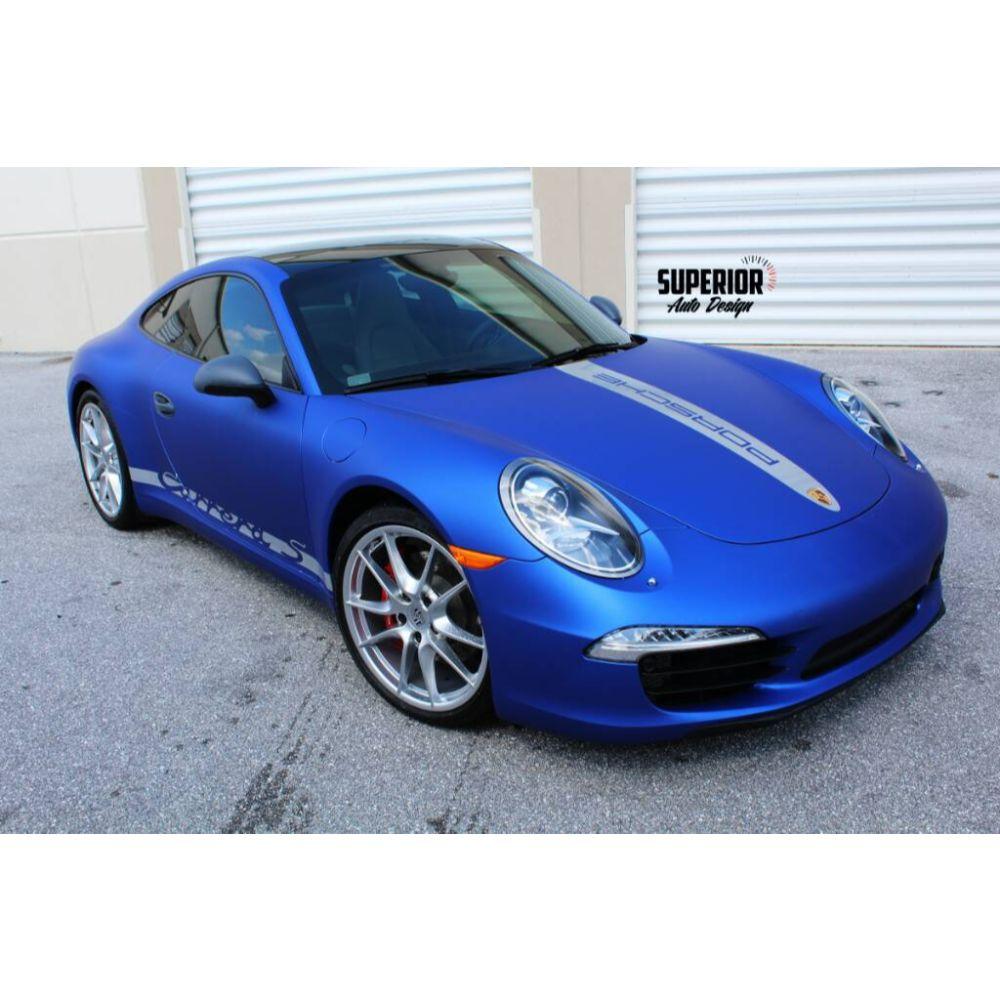 AVERY DENNISON SW900 SUPREME MATTE BRILLIANT BLUE METALLIC VINYL WRAP | SW900-671-M