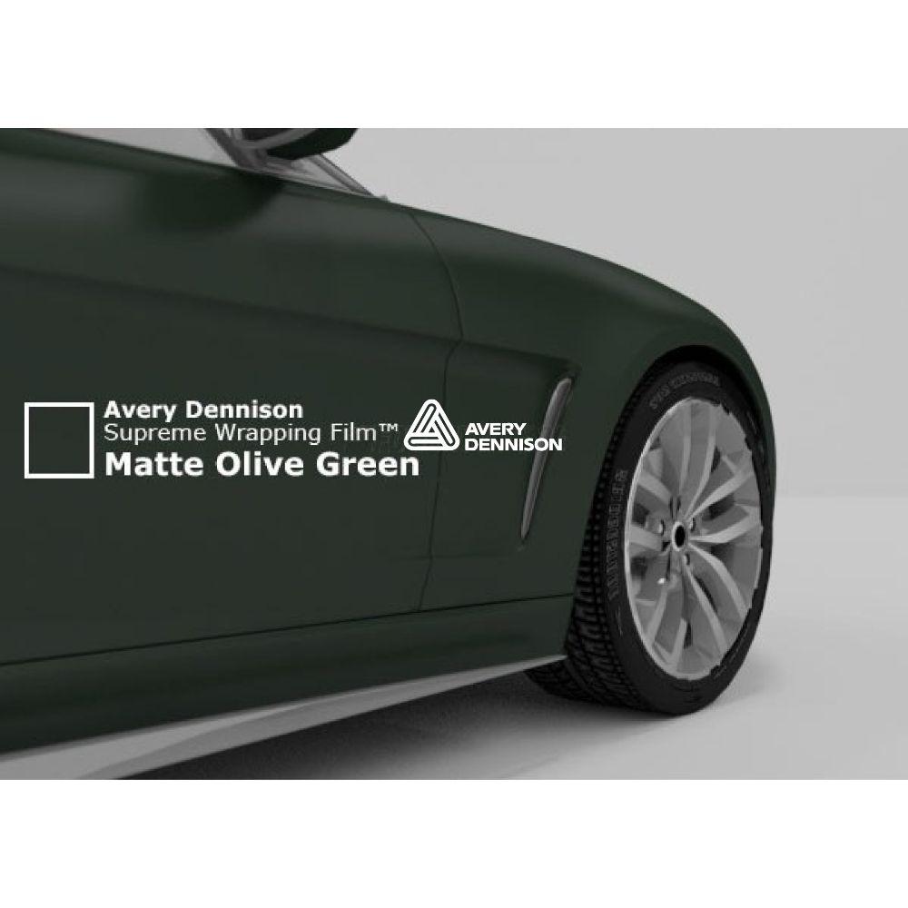 AVERY DENNISON SW900 SUPREME MATTE OLIVE GREEN VINYL WRAP | SW900-732-O