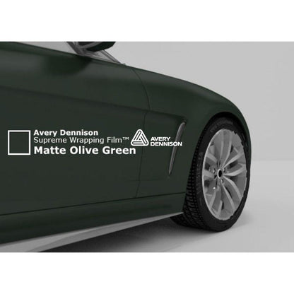 AVERY DENNISON SW900 SUPREME MATTE OLIVE GREEN VINYL WRAP | SW900-732-O